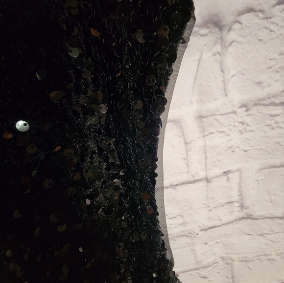 Sofia The Label size Med. Mini soft sequins coctail dress with side cut outs - Picture 4 of 7